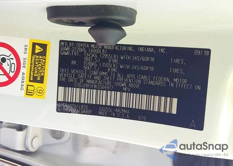 2019 Toyota Highlander Xle from USA, damaged, VIN 5TDJZRFH1KS564977